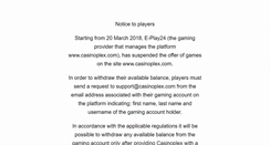 Desktop Screenshot of casinoplex.com